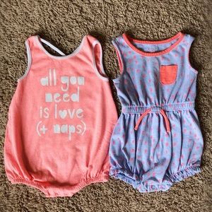 Cat & Jack summer rompers